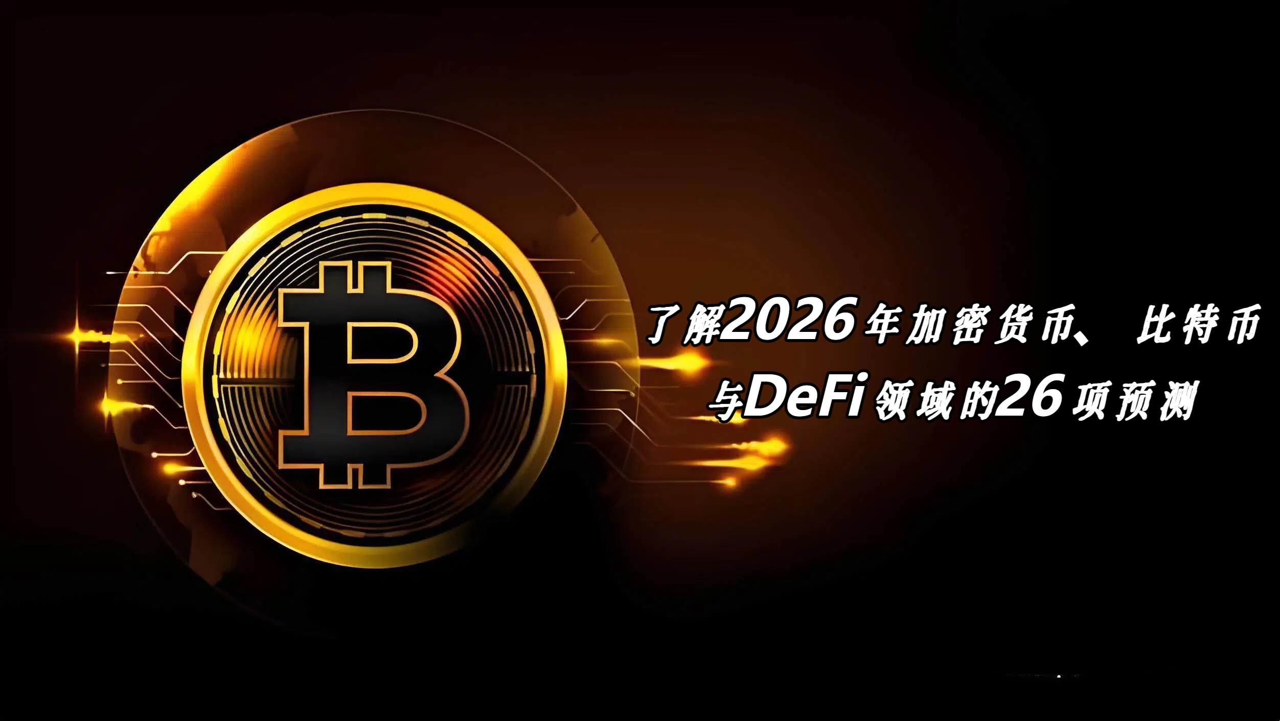 了解2026年加密货币、比特币与DeFi领域的26项预测