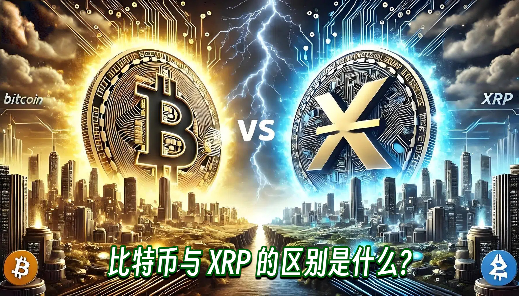 比特币与 XRP 的区别是什么?