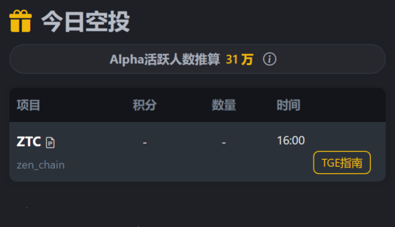 币安空投快讯 | 1月7日空投提醒