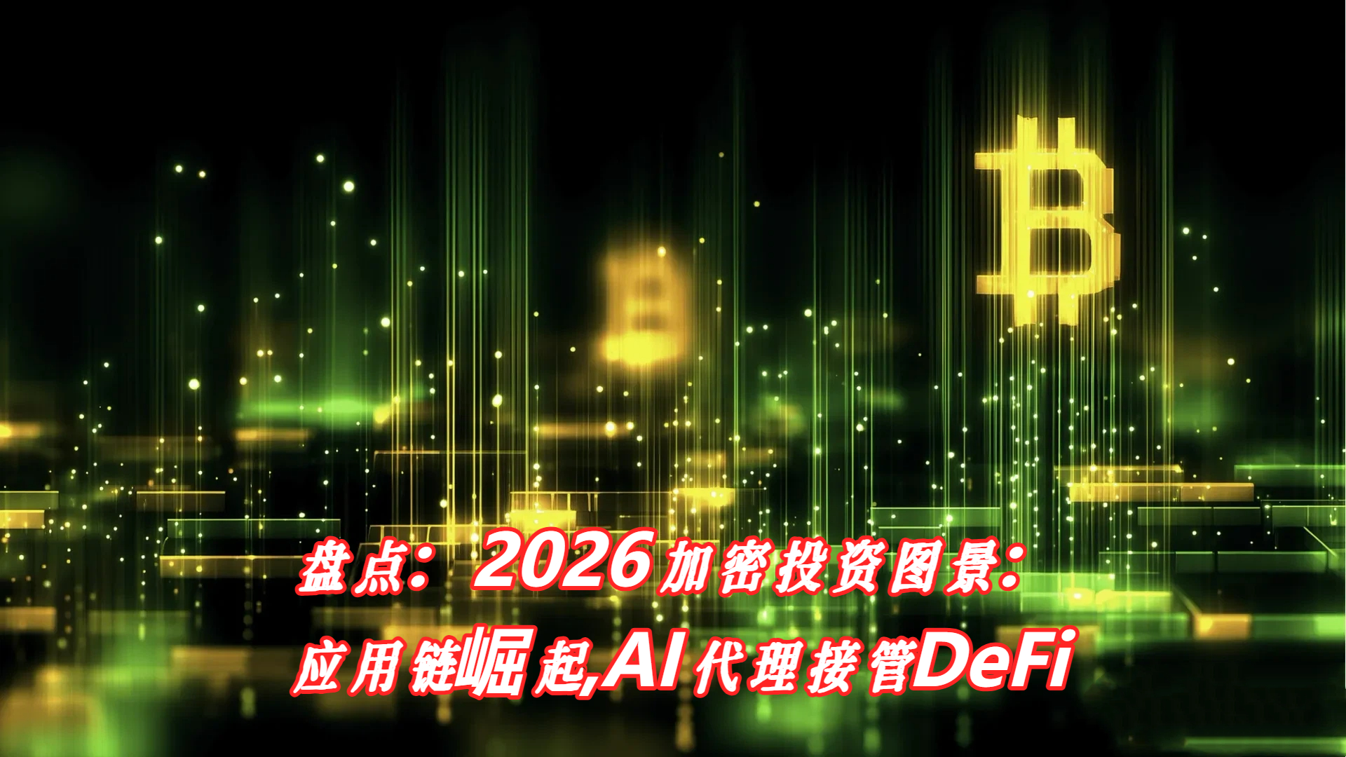 盘点：2026加密投资图景：应用链崛起,AI代理接管DeFi