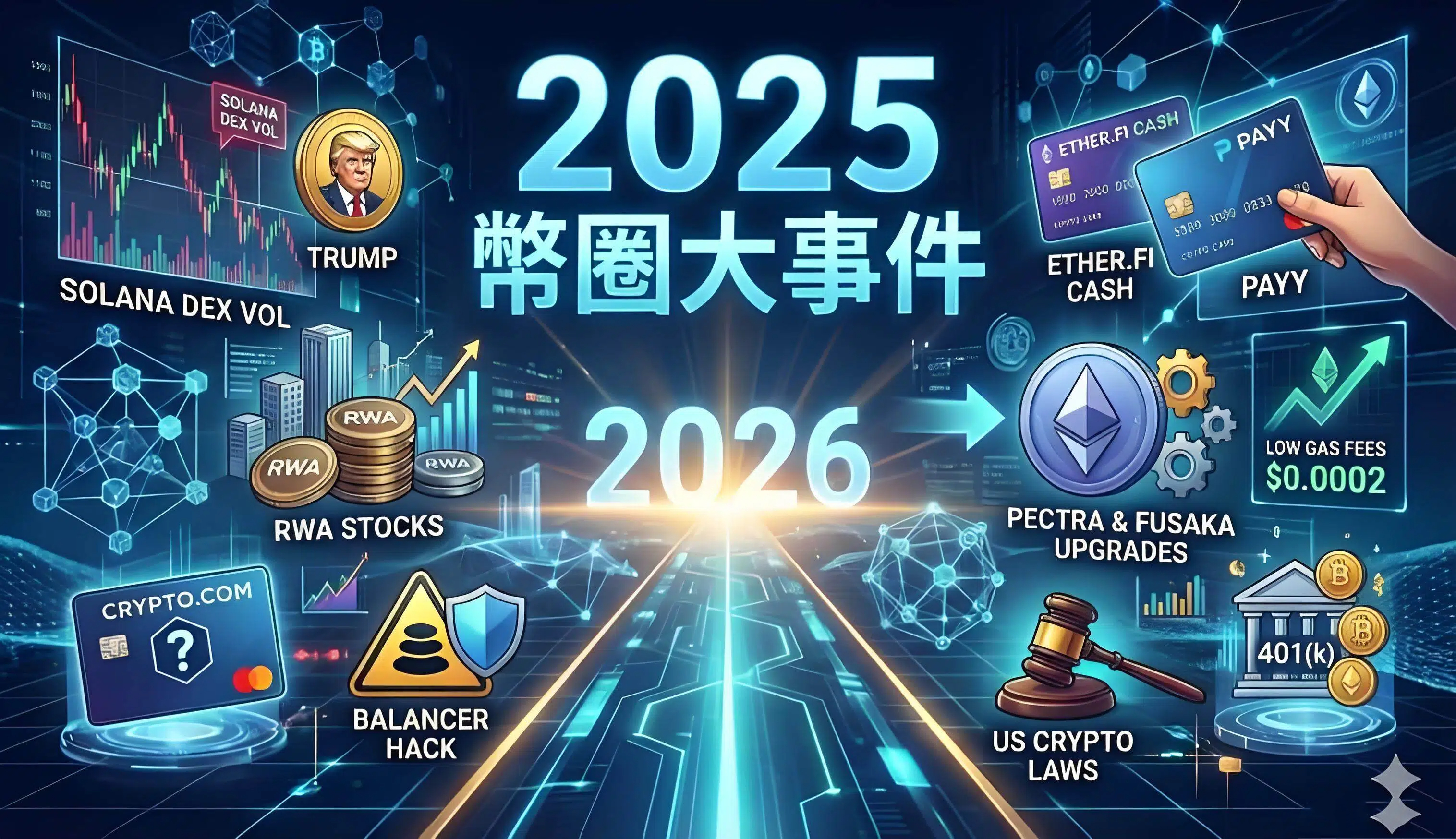 盘点一张图：追忆2025年12个月加密世界的酸甜苦辣