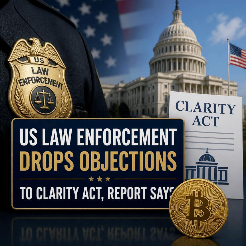 报道称美国执法部门放弃对《CLARITY法案》的反对