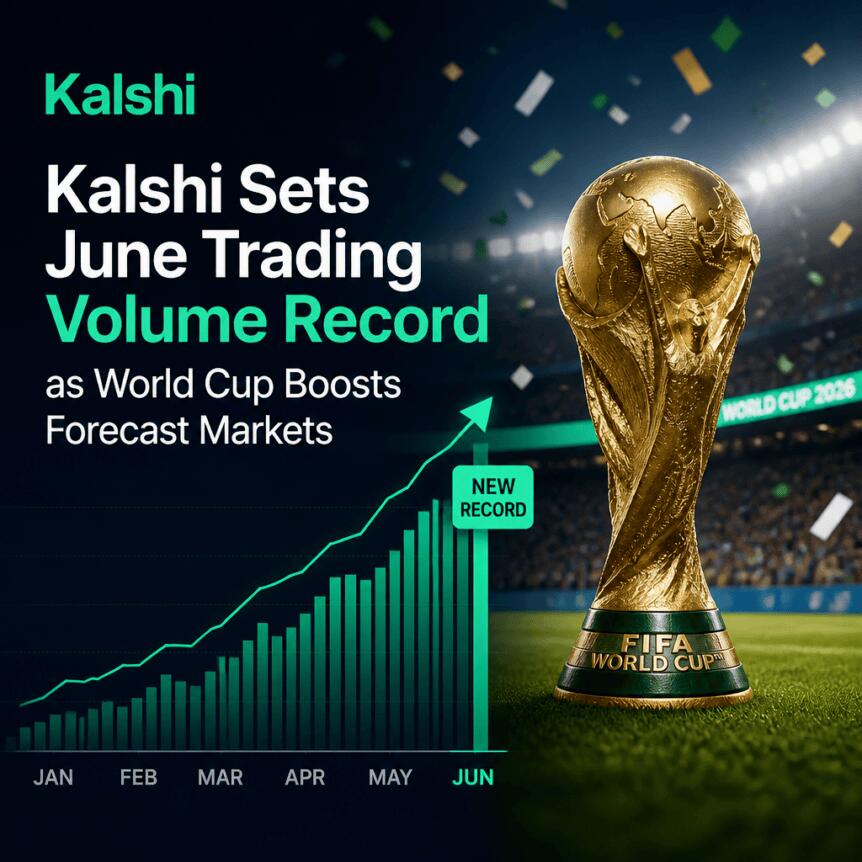 世界杯助推预测市场,Kalshi六月交易量创纪录