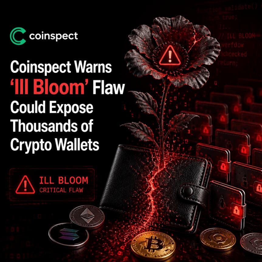 Coinspect warns: \'Ill Bloom\' vulnerability could expose thousands of cryptocurrency wallets