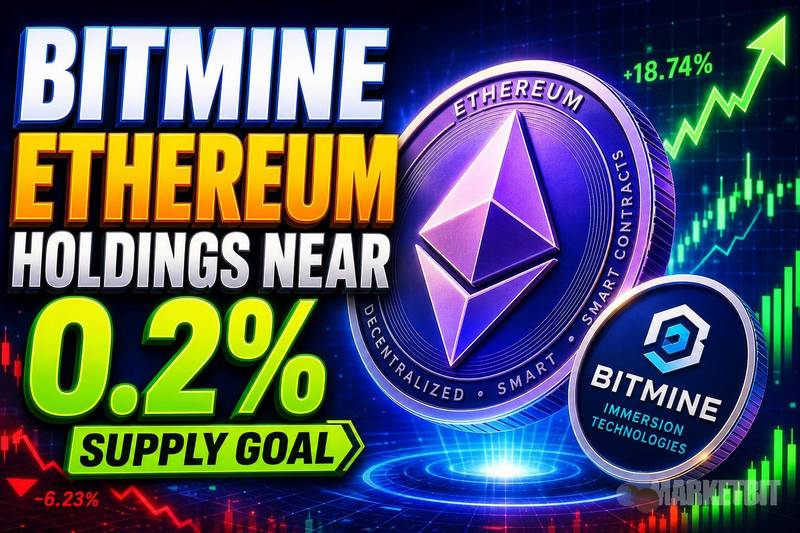 Bitmine\'s Ethereum position approaches 0.2% supply target