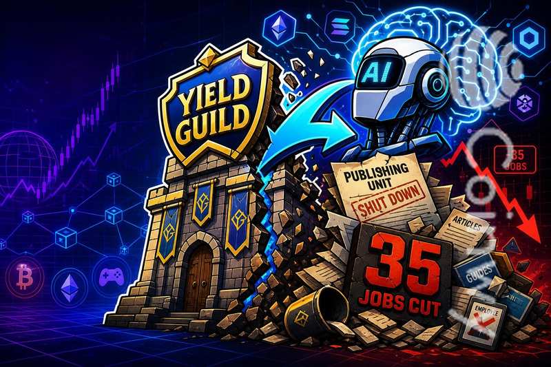 Yield Guild shuts down publishing department, layoffs 35 people, switches to AI
