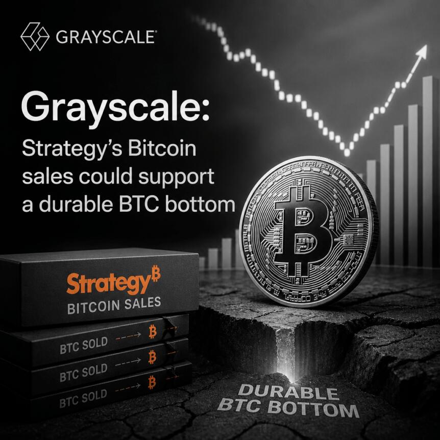 Gray scale: Strategic Bitcoin sales may help form a lasting BTC bottom