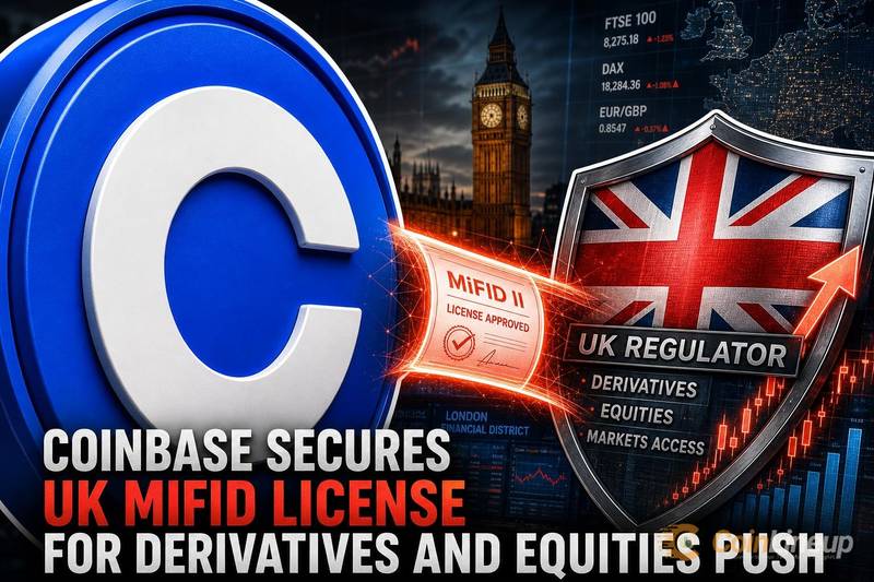 Coinbase receives UK MiFID license to enter derivatives and equity markets