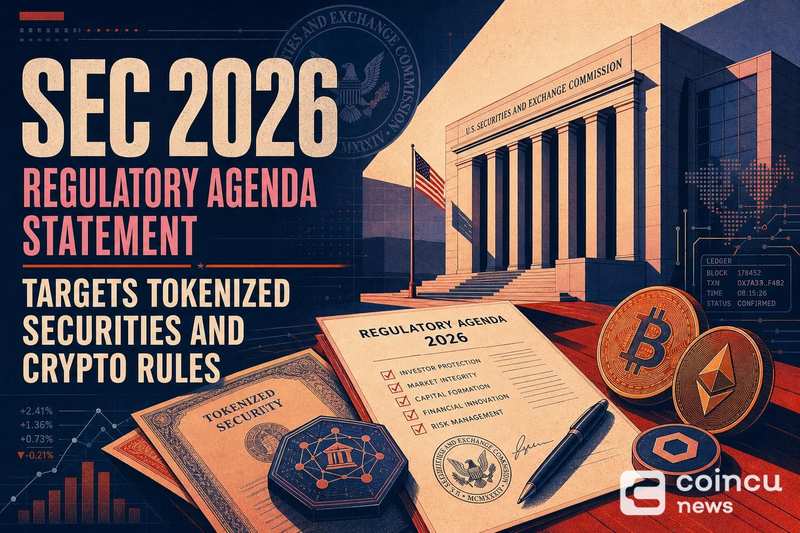 SEC 2026年监管议程声明聚焦代币化证券与加密货币规则