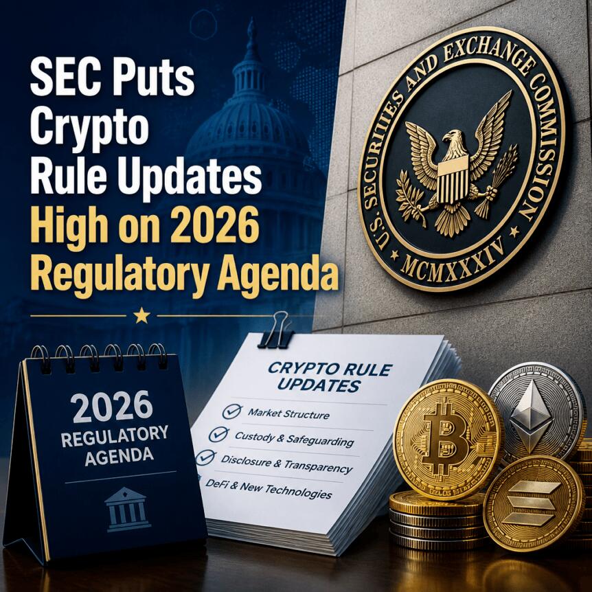 SEC将加密规则更新列为2026年监管议程优先事项