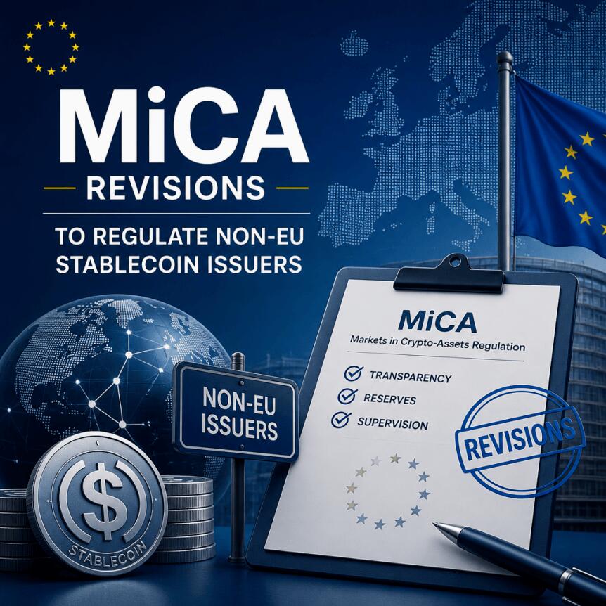 欧盟官员计划修订MiCA以监管非欧盟稳定币发行方
