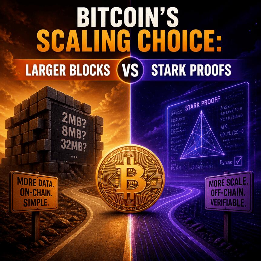 比特币的扩容抉择：更大区块还是STARK证明