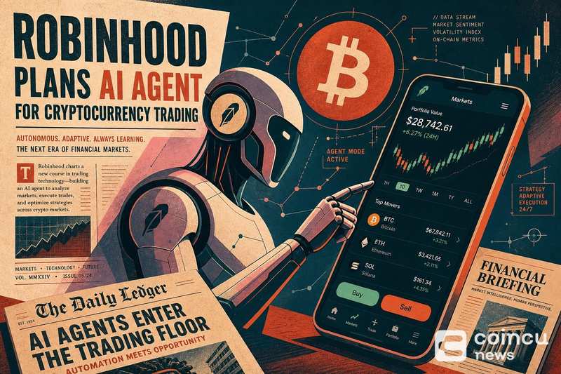 Robinhood计划推出加密货币交易AI智能体