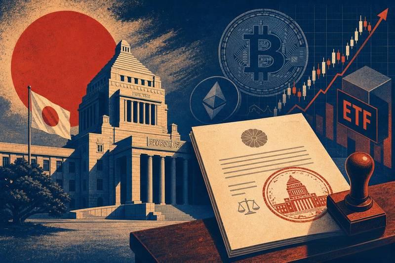 日本参议院通过《金融商品交易法》修正案,设定20%加密货币税率并解除ETF禁令