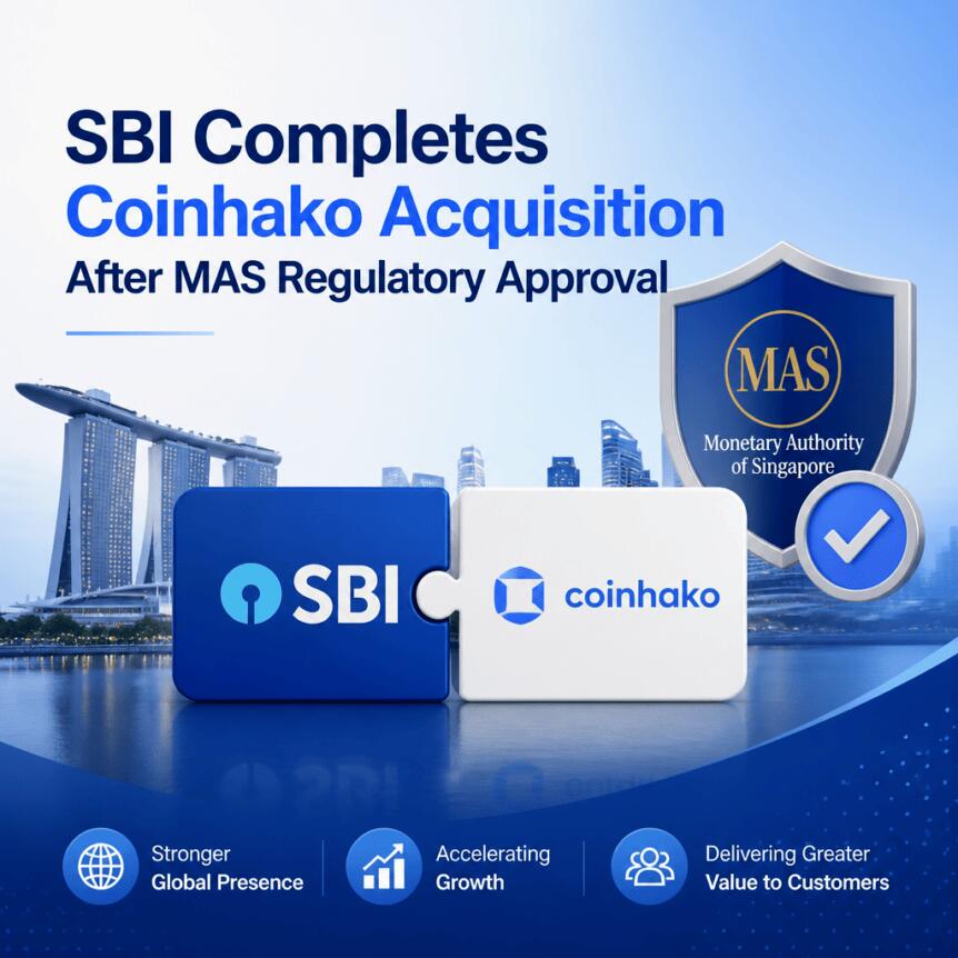 SBI获MAS监管批准,完成对Coinhako的收购