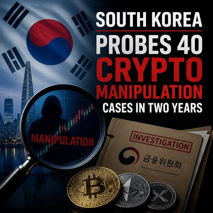 韩国两年内调查40起加密货币操纵案