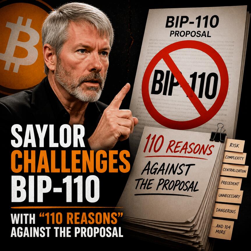 塞勒列举110条理由反对BIP-110提案