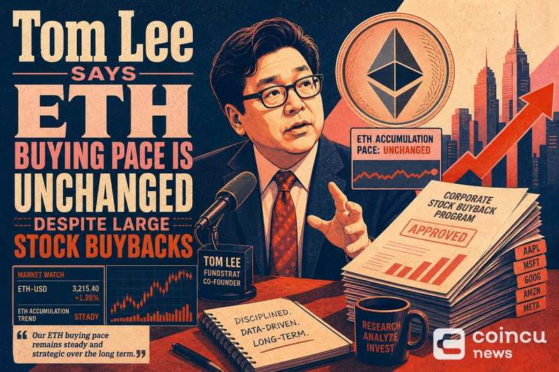 Tom Lee称以太坊购买步伐未受大规模股票回购影响