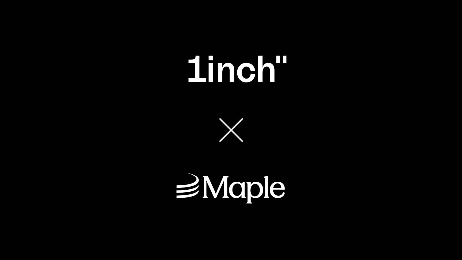 1inch 新增支持 Maple 的 syrupUSDC 和 syrupUSDT 代币
