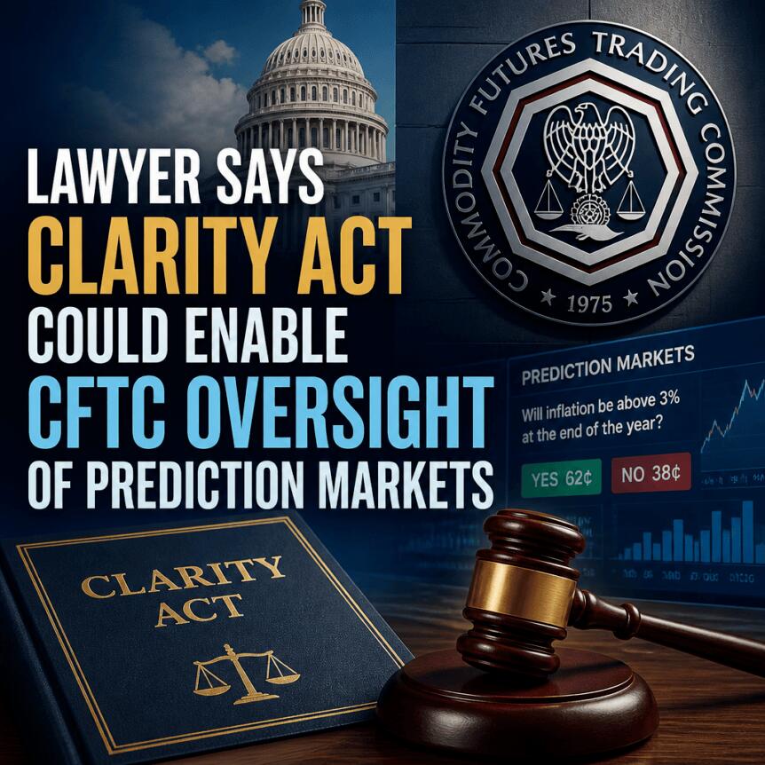 律师：CLARITY法案或赋予CFTC对预测市场的监管权
