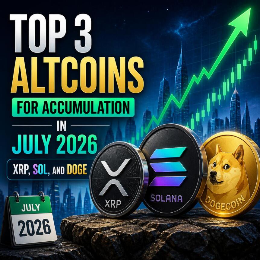 2026年7月最值得积累的三大山寨币：XRP、SOL和DOGE