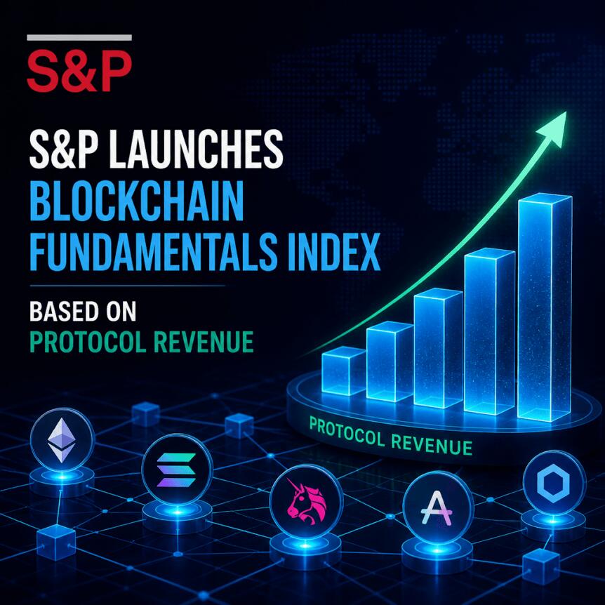 标普推出基于协议收入的区块链基本面指数
