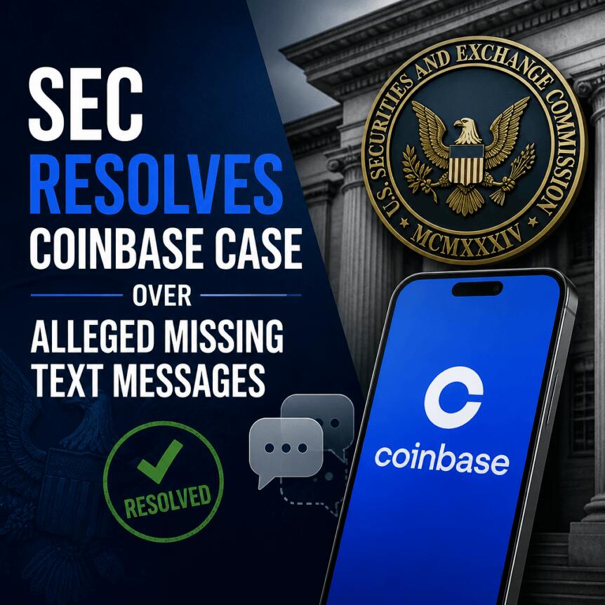 SEC就Coinbase涉嫌丢失短信案达成和解