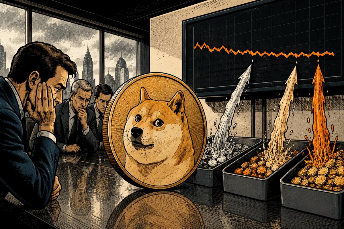 狗狗币ETF资金流入短暂反弹后回落