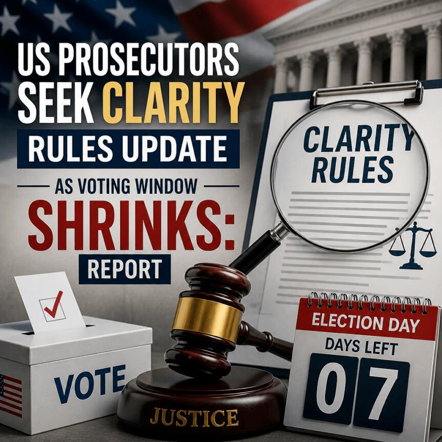 Report: Voting window narrows, US prosecutors seek updates to CLARITY rules