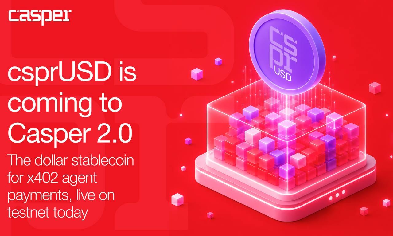 csprUSD正式上线：Casper标准稳定币，为机器经济重塑（7月29日）