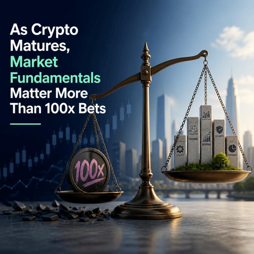The crypto market is maturing, and fundamentals are more critical than a hundred times bet