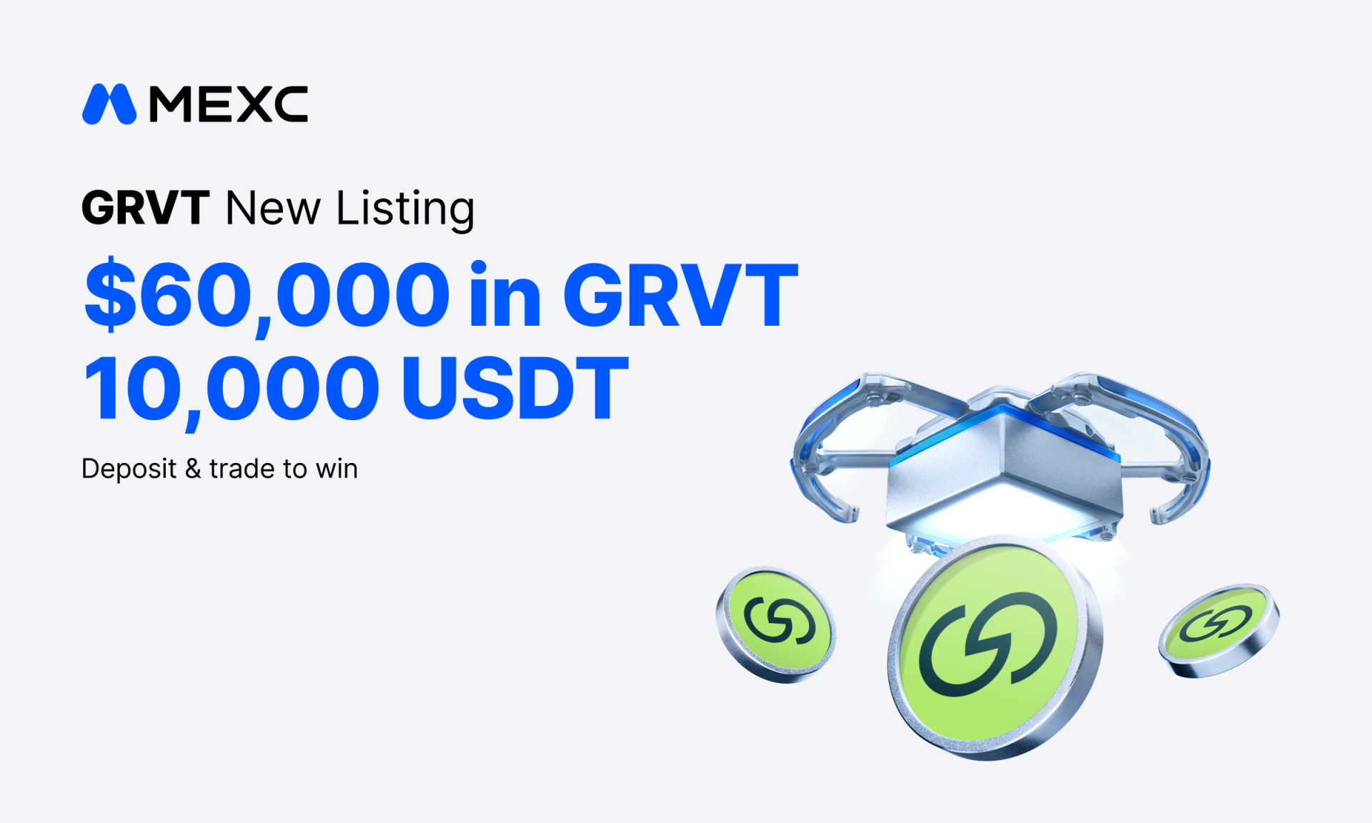 MEXC上线Grvt (GRVT)，并推出价值6万美元GRVT及1万USDT的Airdrop+奖励活动（7月30日）