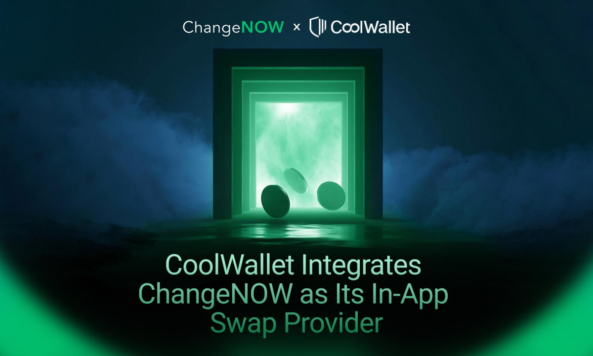 CoolWallet 集成 ChangeNOW 作为其应用内兑换服务商（7月30日）