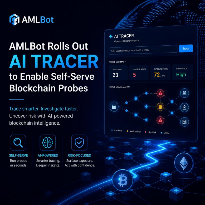 AMLBot launches AI tracker to enable self-service blockchain exploration
