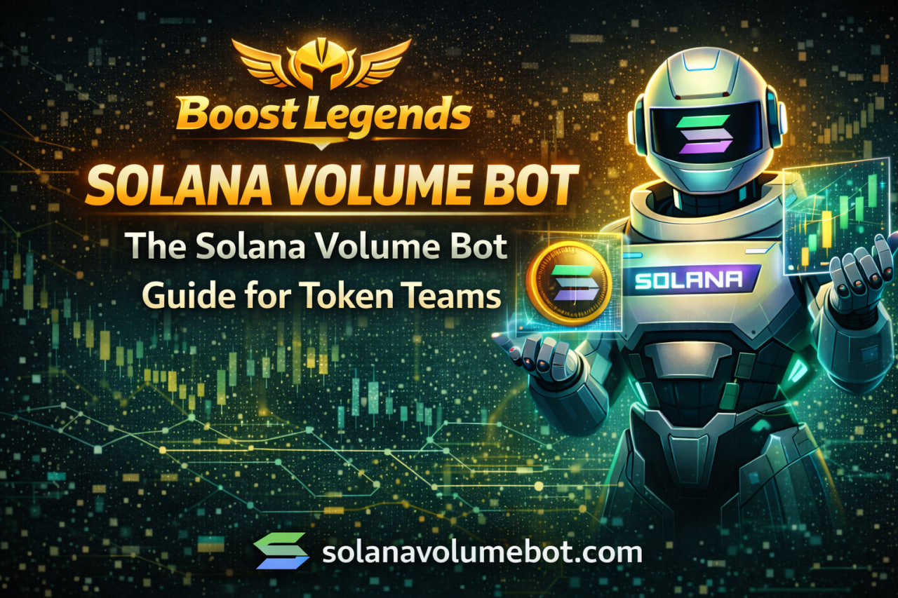 Boost Legends Solana 交易量机器人：代币团队的最佳 Solana 交易量机器人