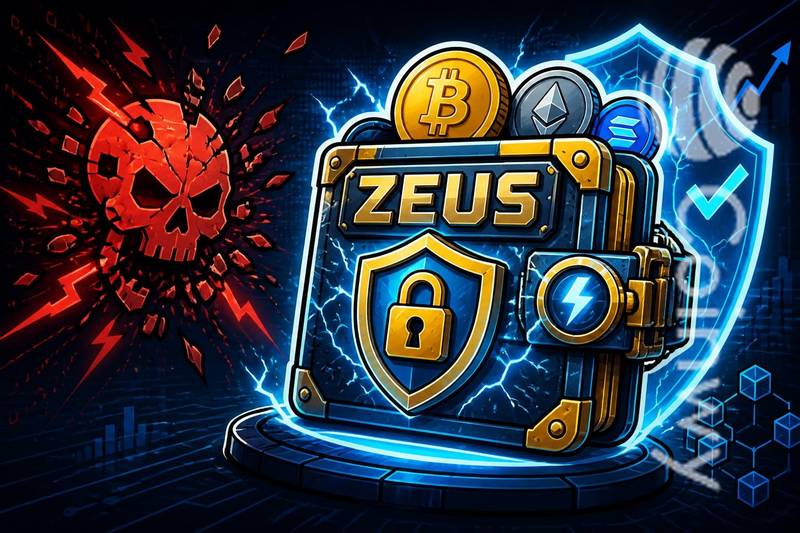 Zeus Wallet was offline after being attacked by a network, making funds safe