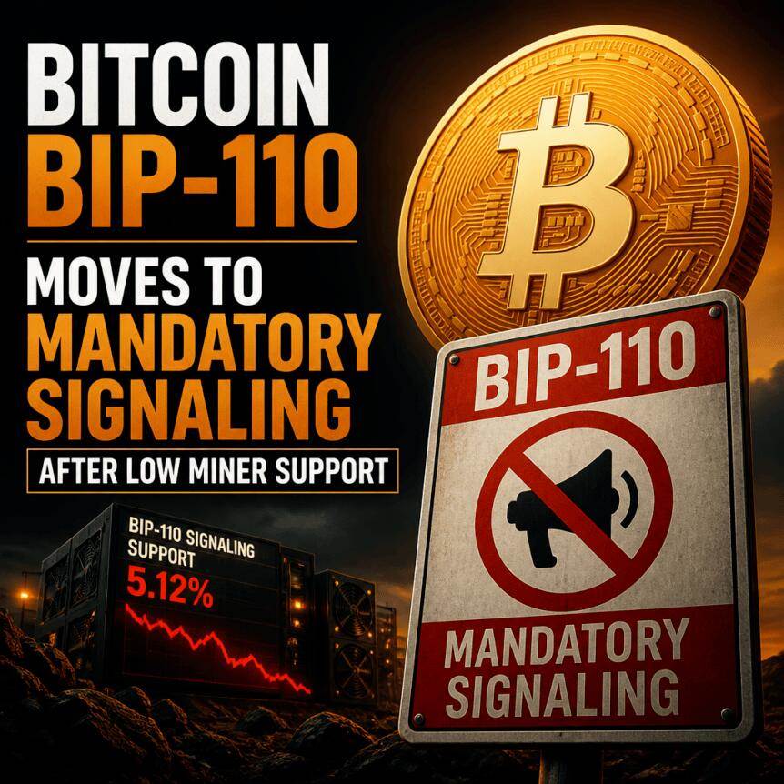 比特币BIP-110在矿工支持率低后转为强制信号
