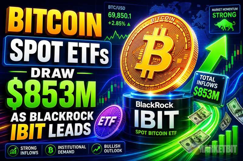 比特币现货ETF净流入8.53亿美元，贝莱德IBIT领跑
