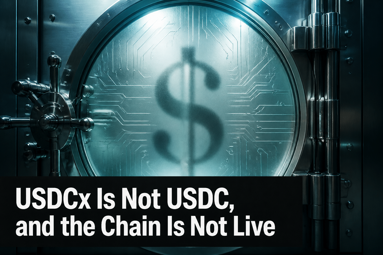 USDCx并非USDC，Miden链也尚未上线
