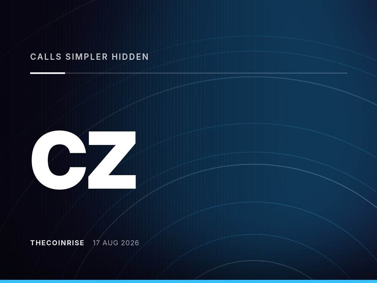 CZ呼吁Trust Wallet简化隐藏币种控制以配合隐私更新
