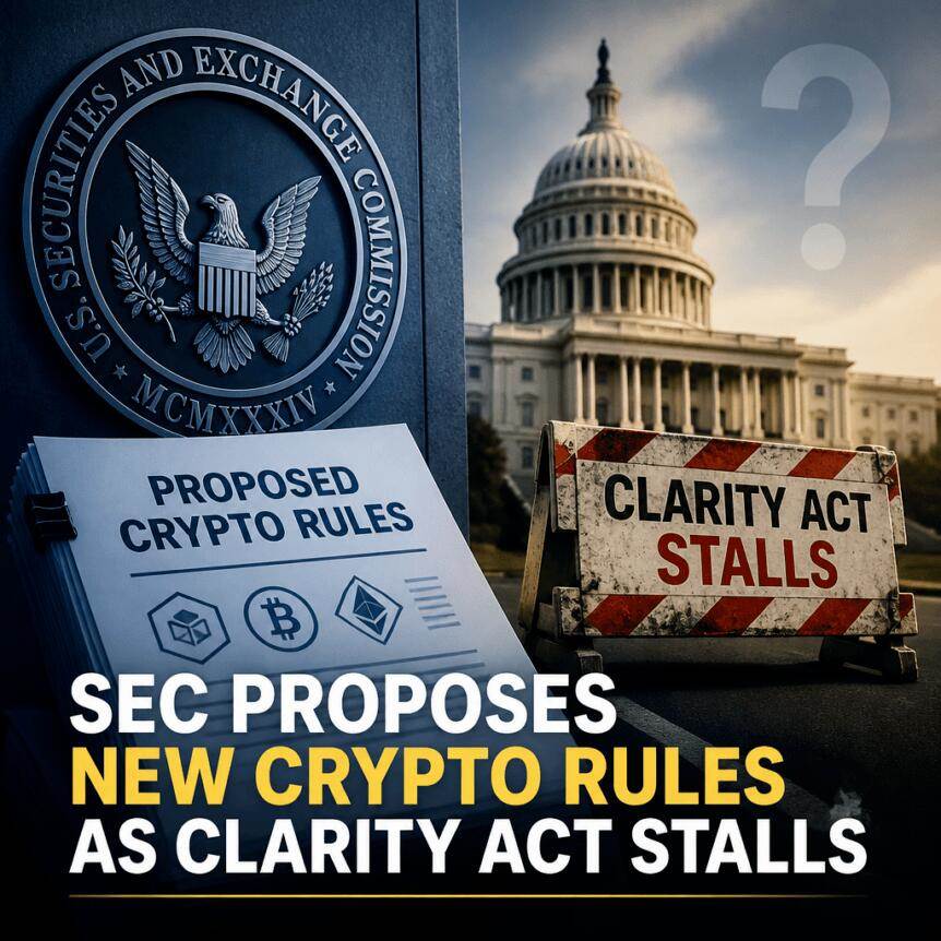 SEC在CLARITY法案搁置之际提出新加密规则