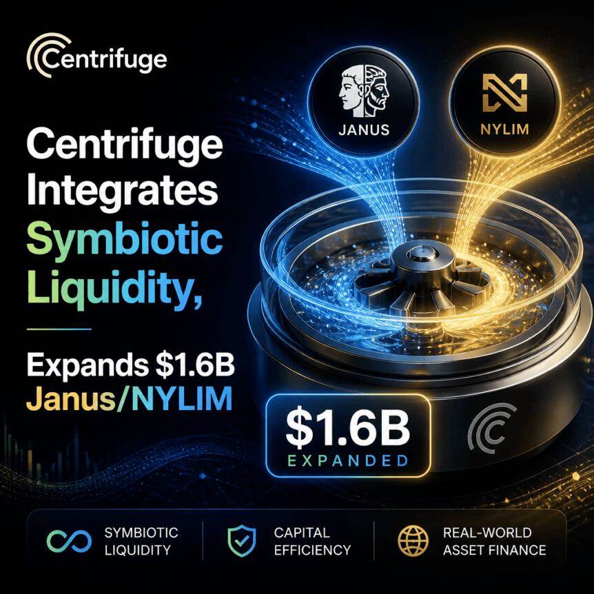 Centrifuge整合共生流动性，扩展16亿美元Janus/NYLIM