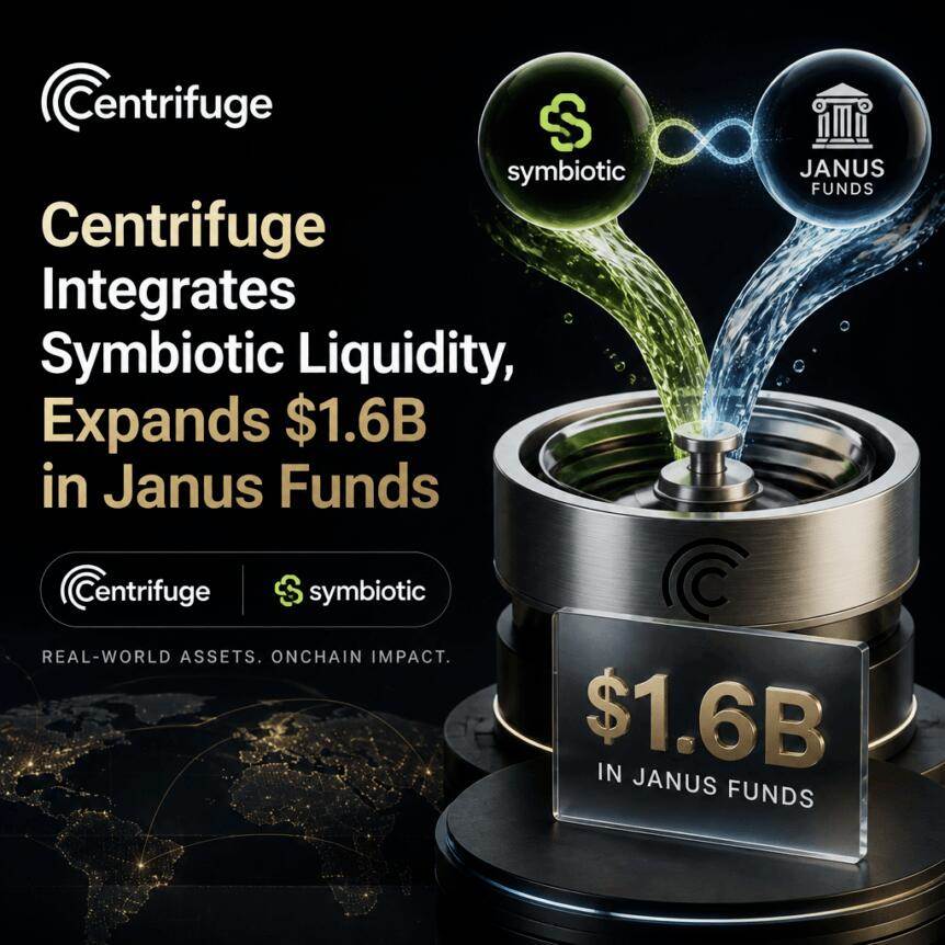 Centrfuge integrates symbiotic liquidity, Janus Fund expands to $1.6 billion