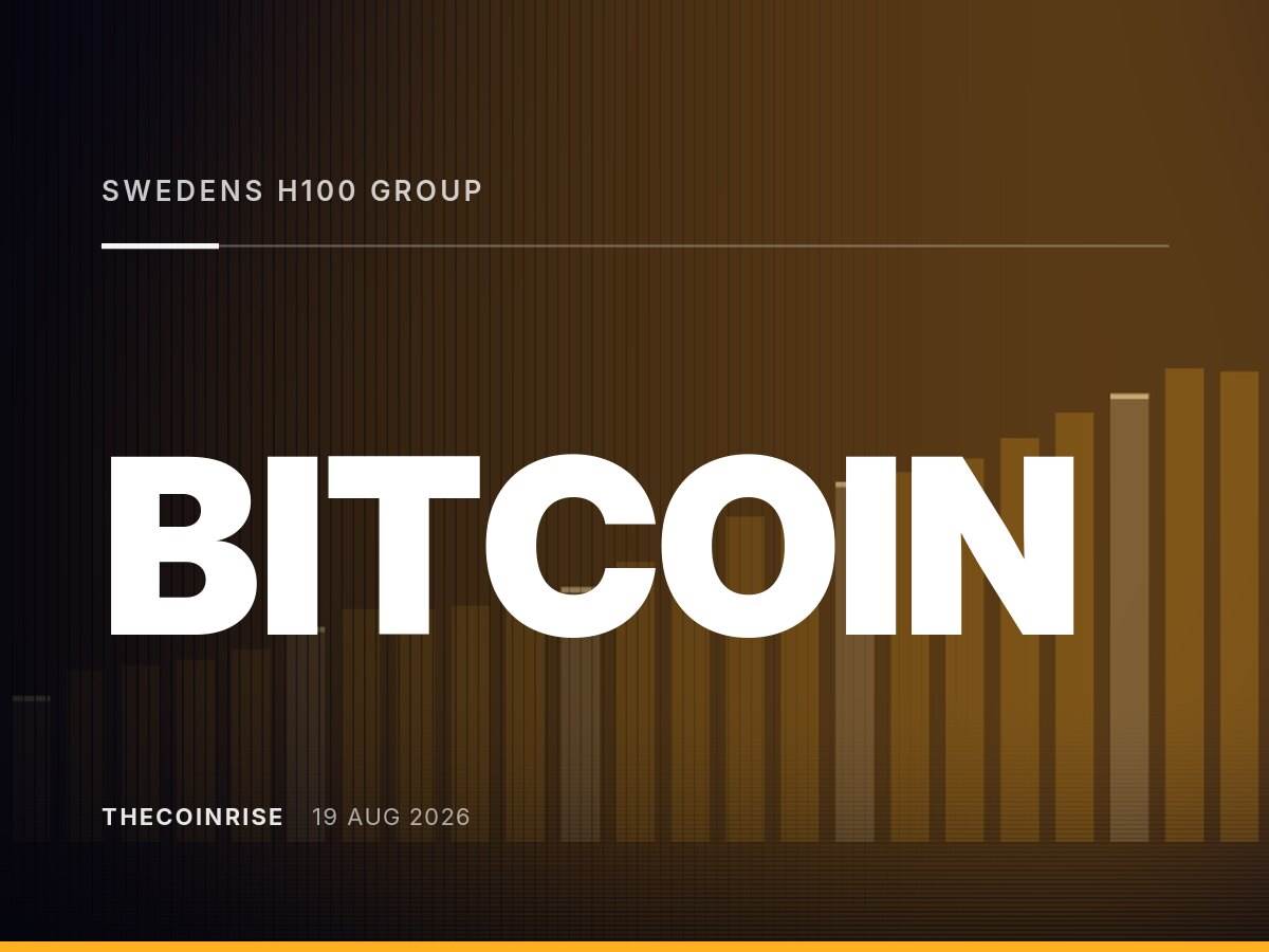 瑞典H100集团上半年亏损,比特币价格下跌冲击储备资产