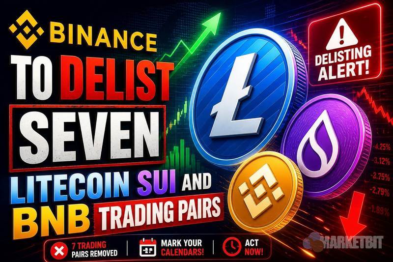 币安将下架七个LTC、SUI、BNB交易对
