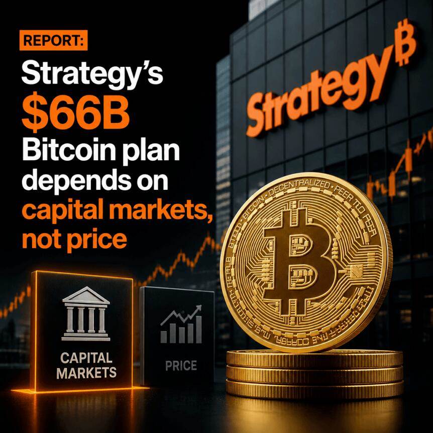 报告：Strategy 的 660 亿美元比特币计划依赖资本市场，而非价格