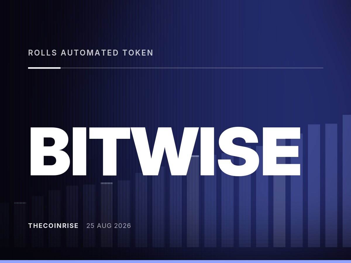 Bitwise 推出自动化代币组合，赋能代币化股票篮子