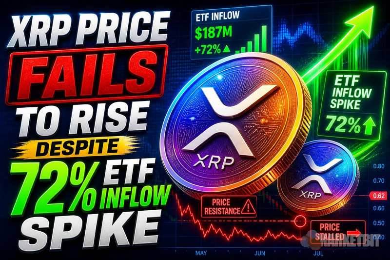 ETF流入激增72%，XRP价格仍未能上涨