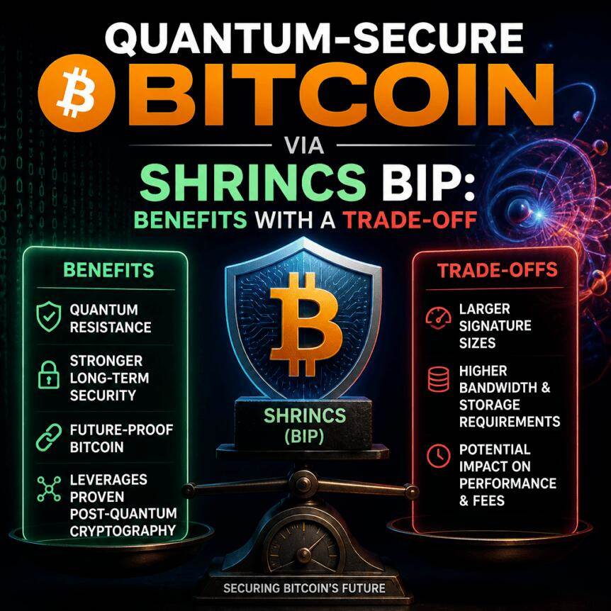 通过SHRINCS BIP实现量子安全的比特币：收益与权衡
