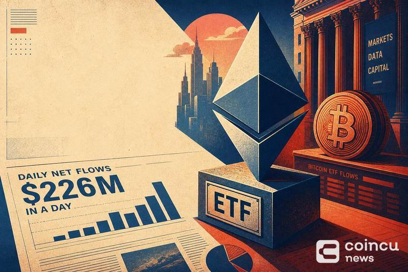 以太坊ETF单日吸金2.26亿美元，逼近比特币收益